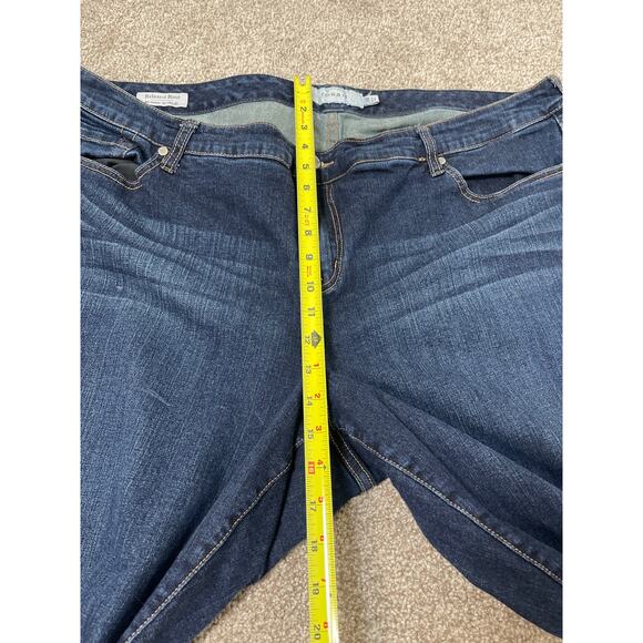 Torrid Women's Relaxed Boot Western Cowgirl Boho Casual Stretch Jean Dark 24R - Picture 5 of 10